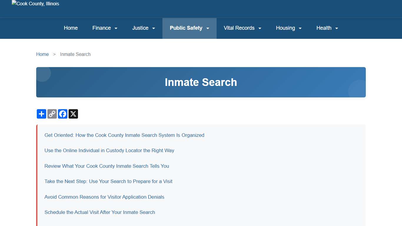 Cook County Inmate Search